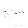 Couleurs de forme carrée mutins de haute qualité des lunettes de cadre optique mâle